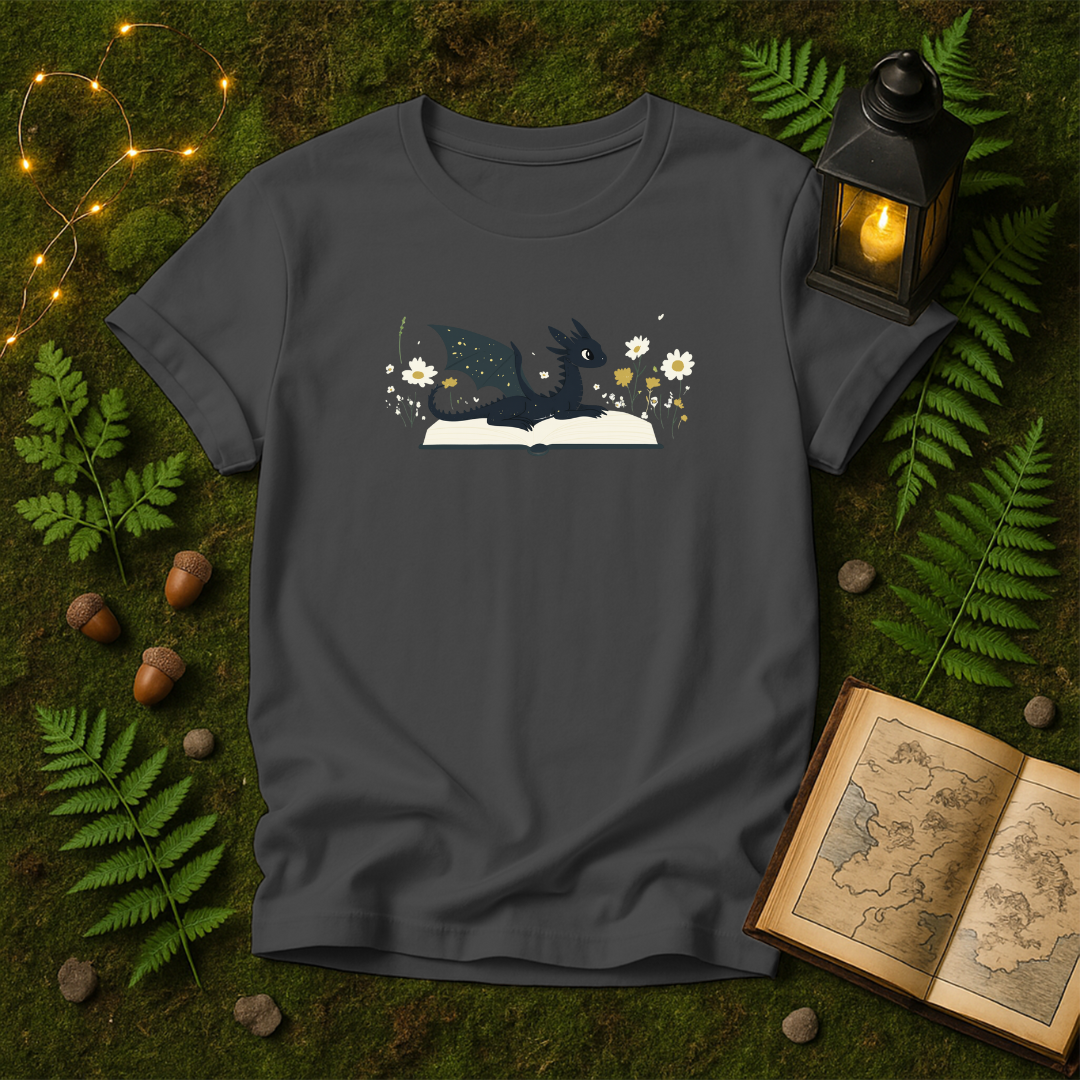 966 - LAYING BOOK DRAGON