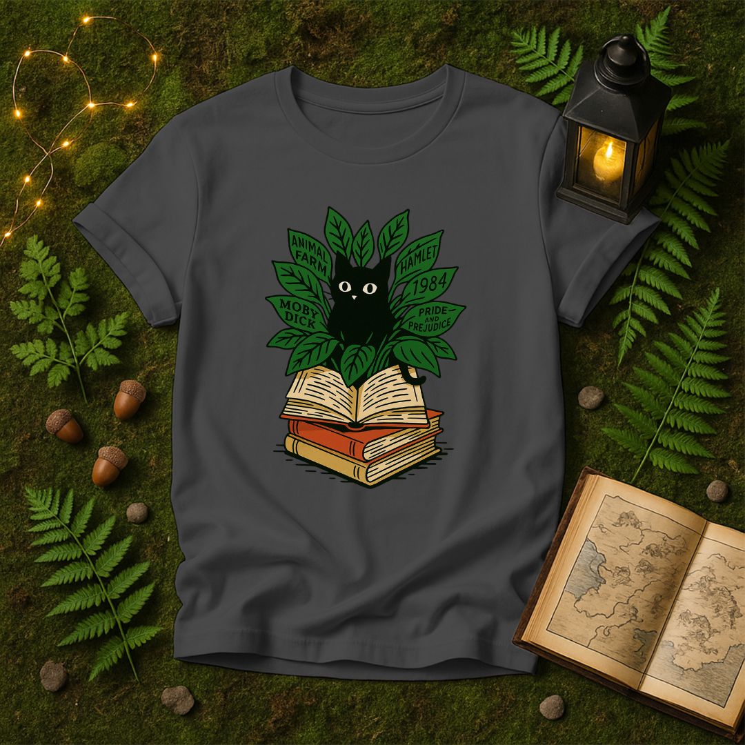 DESIGN 352 - CAT POT AND BOOKS