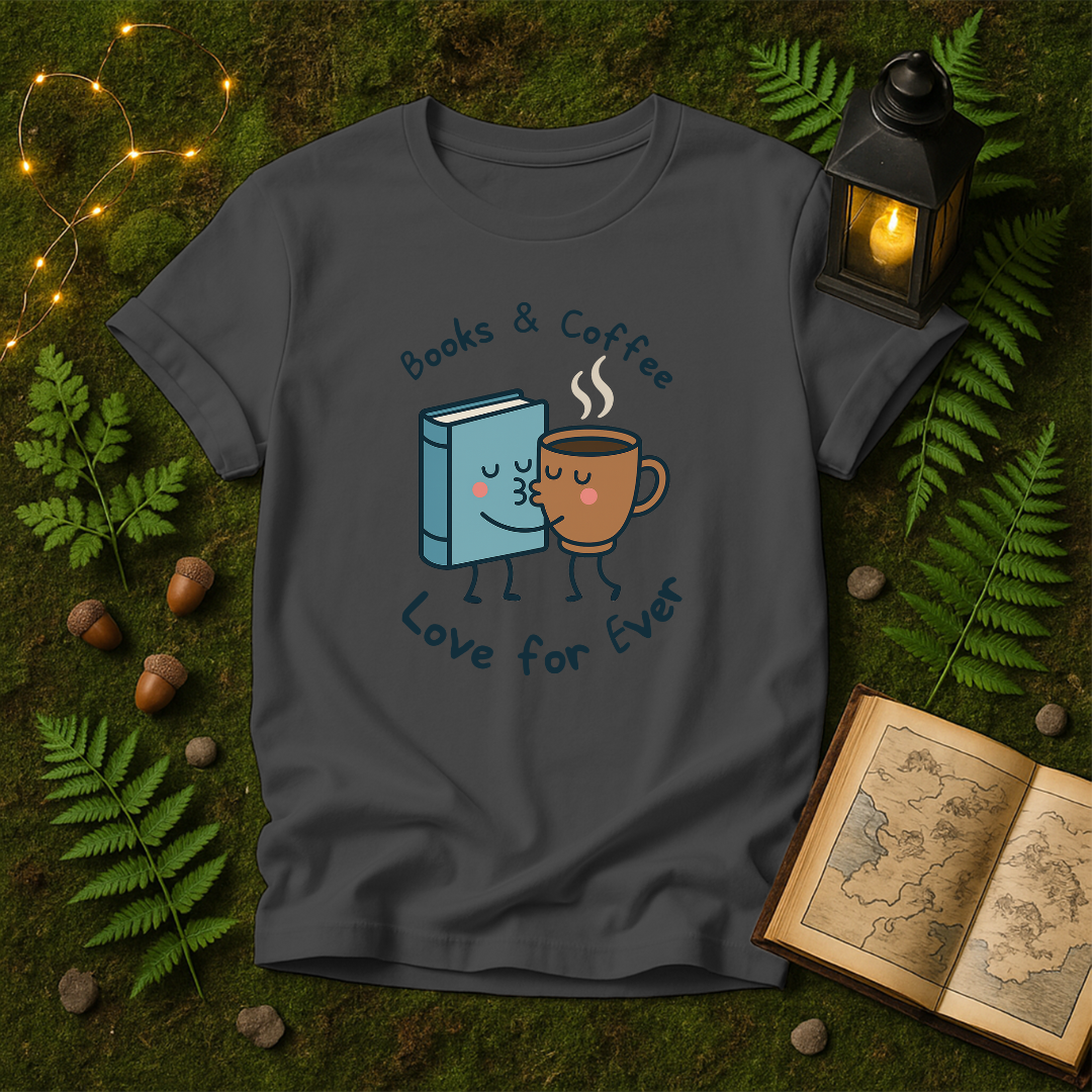 DESIGN 344 - BOOKS AND COFFEE LOVE FOR EVER