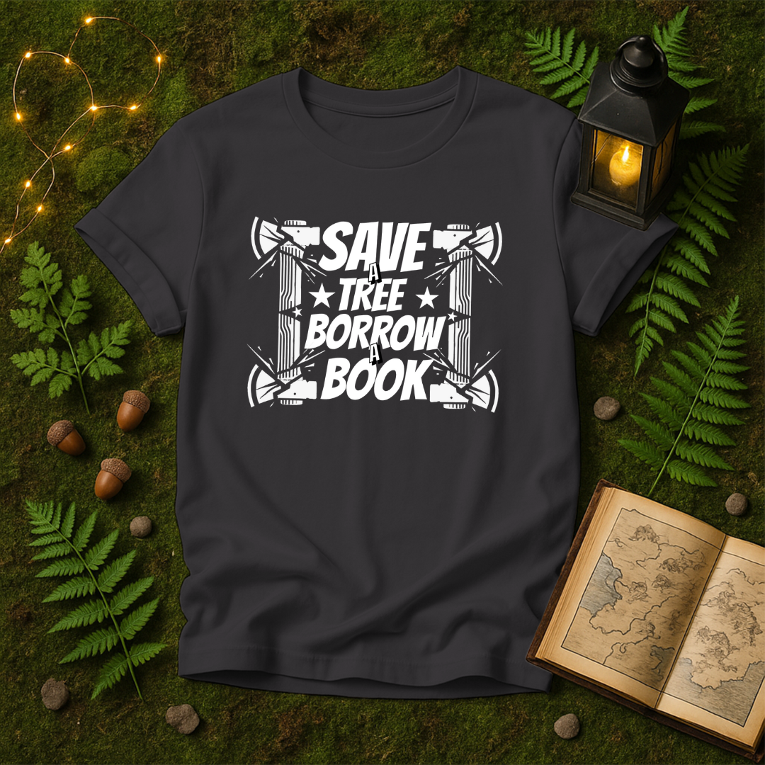 DESIGN 76 - SAVE A TREE BORROW A BOOK