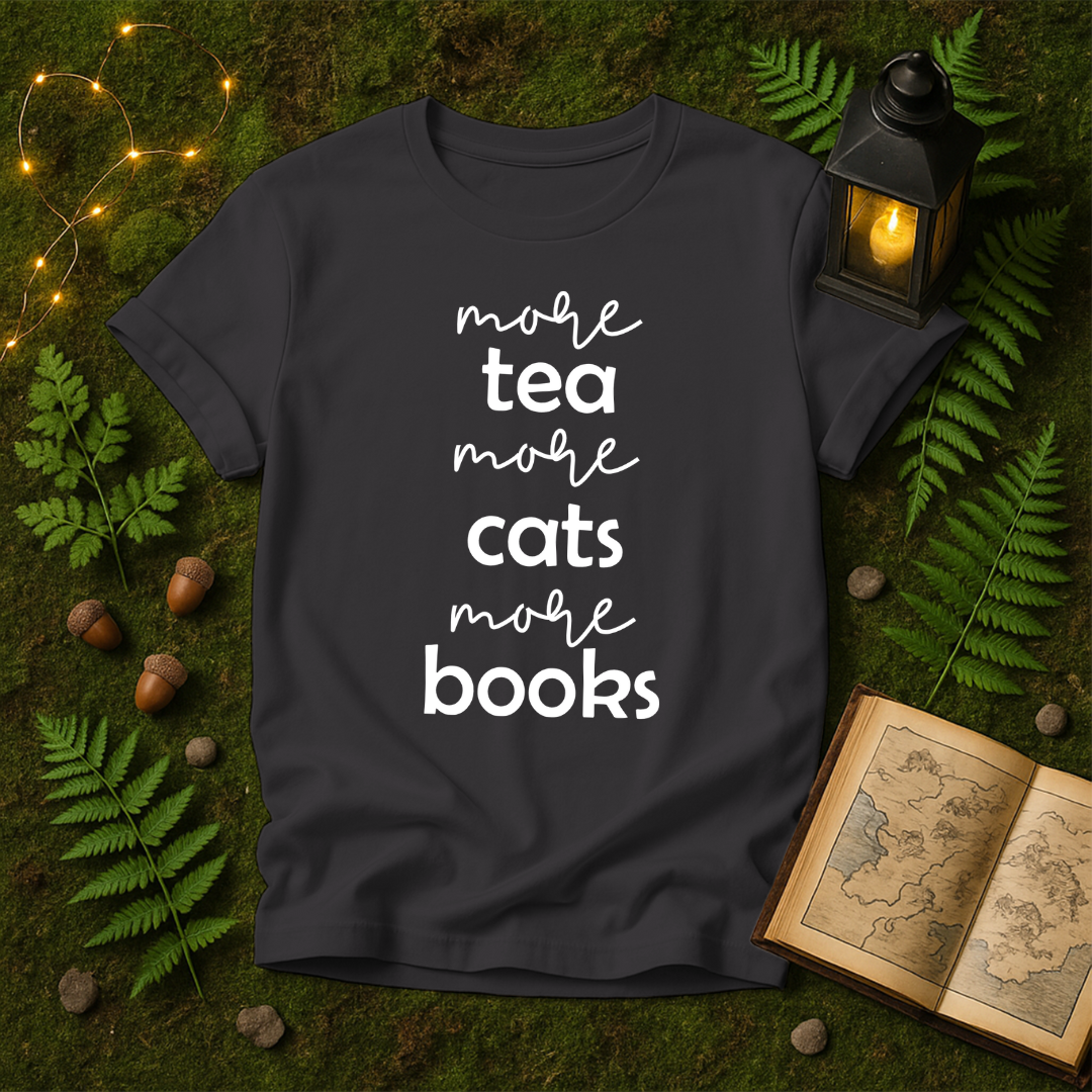 DESIGN 72 - MORE TEA MORE CATS MORE BOOKS