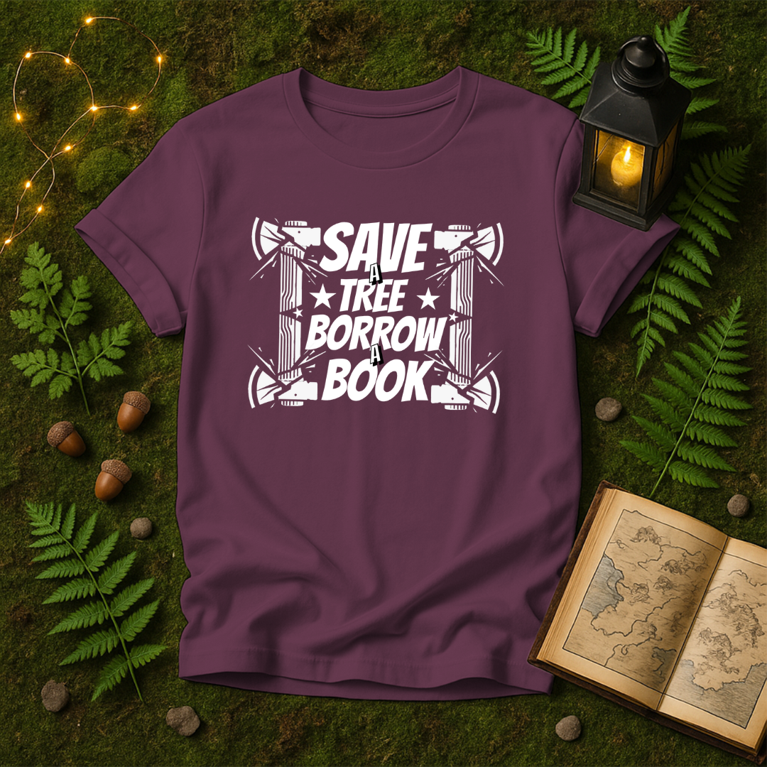 DESIGN 76 - SAVE A TREE BORROW A BOOK