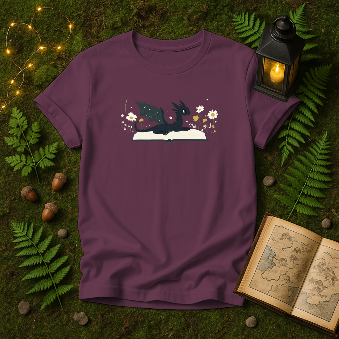 966 - LAYING BOOK DRAGON