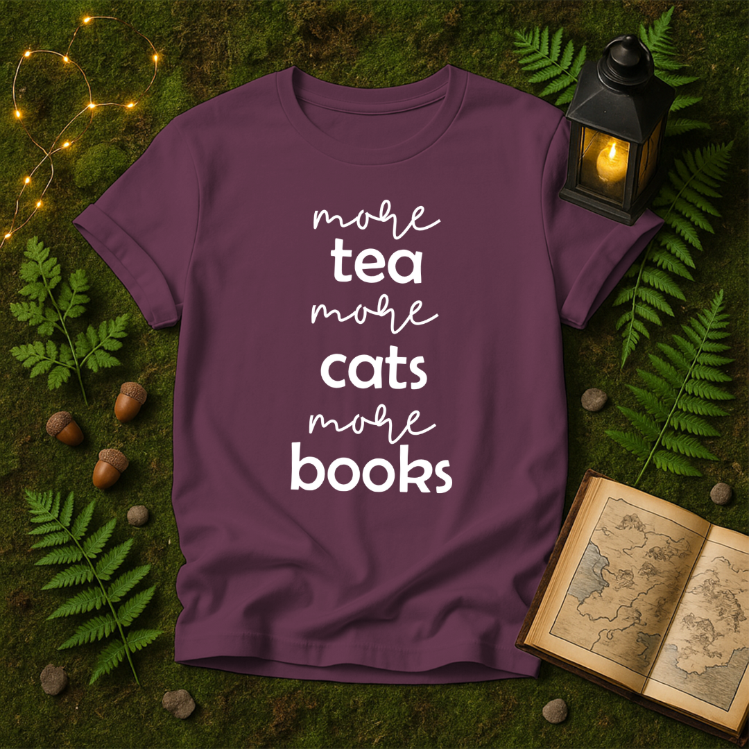 DESIGN 72 - MORE TEA MORE CATS MORE BOOKS
