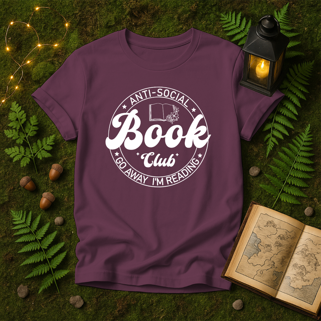 DESIGN 151 - ANTISOCIAL BOOK CLUB GO AWAY IM READING