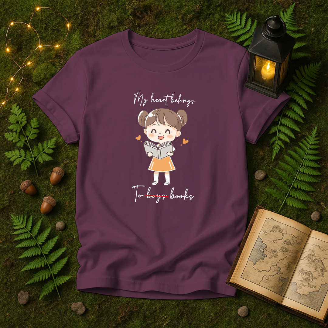 DESIGN 137 - MY HEART BELONGS TO BOOKS