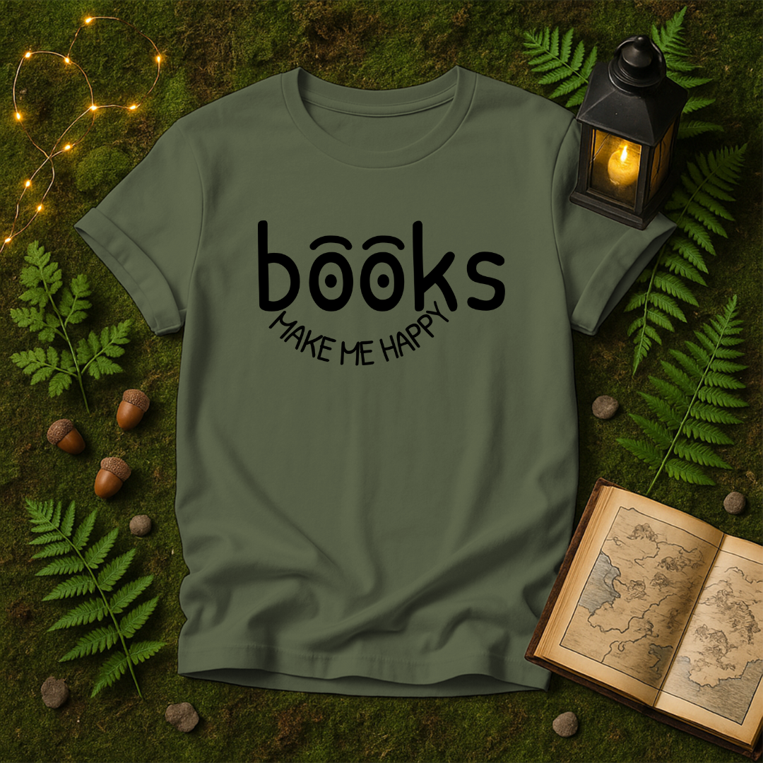 DESIGN 538 - BOOKS MAKE ME HAPPY