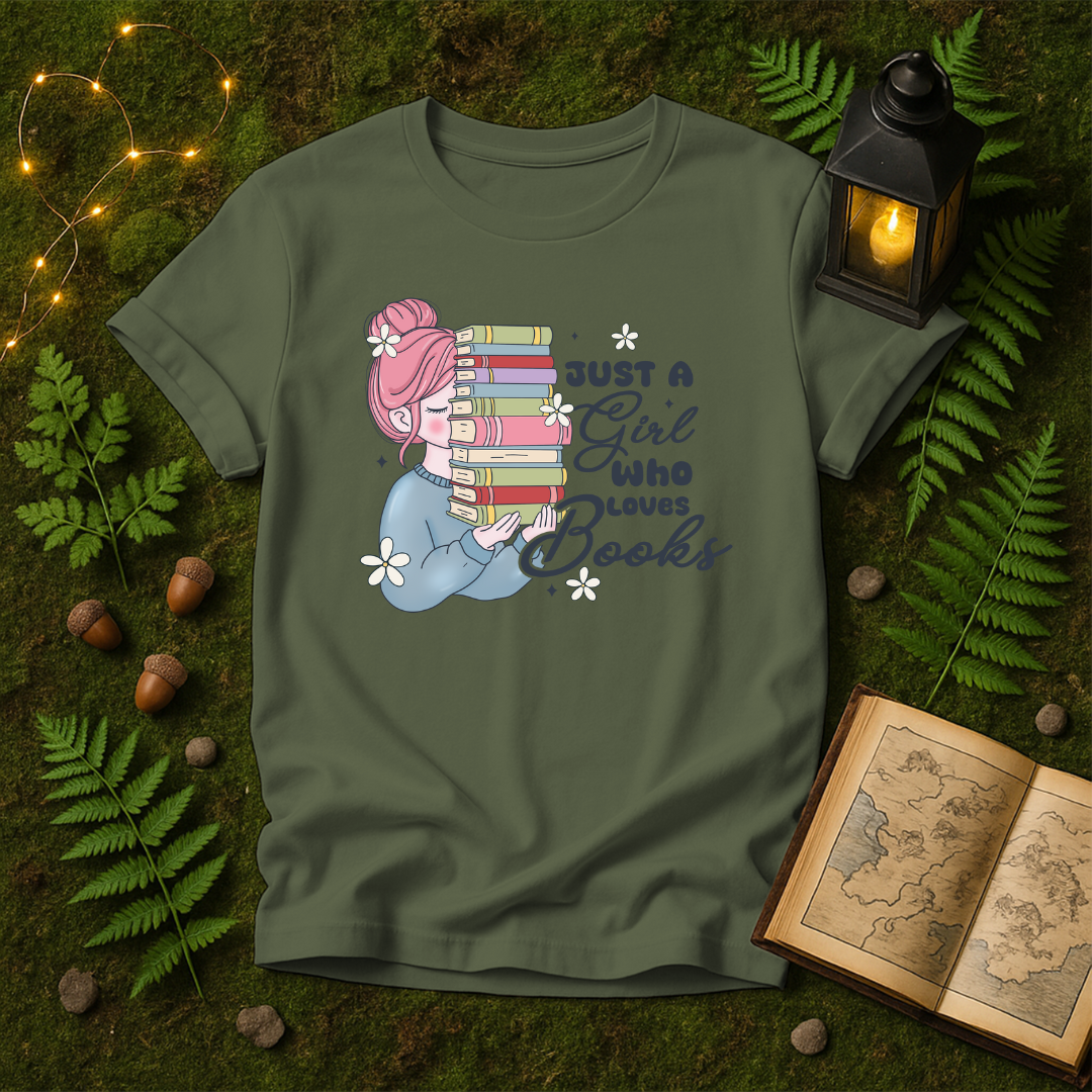 659 - JUST A GIRL WHO LOVES BOOKS