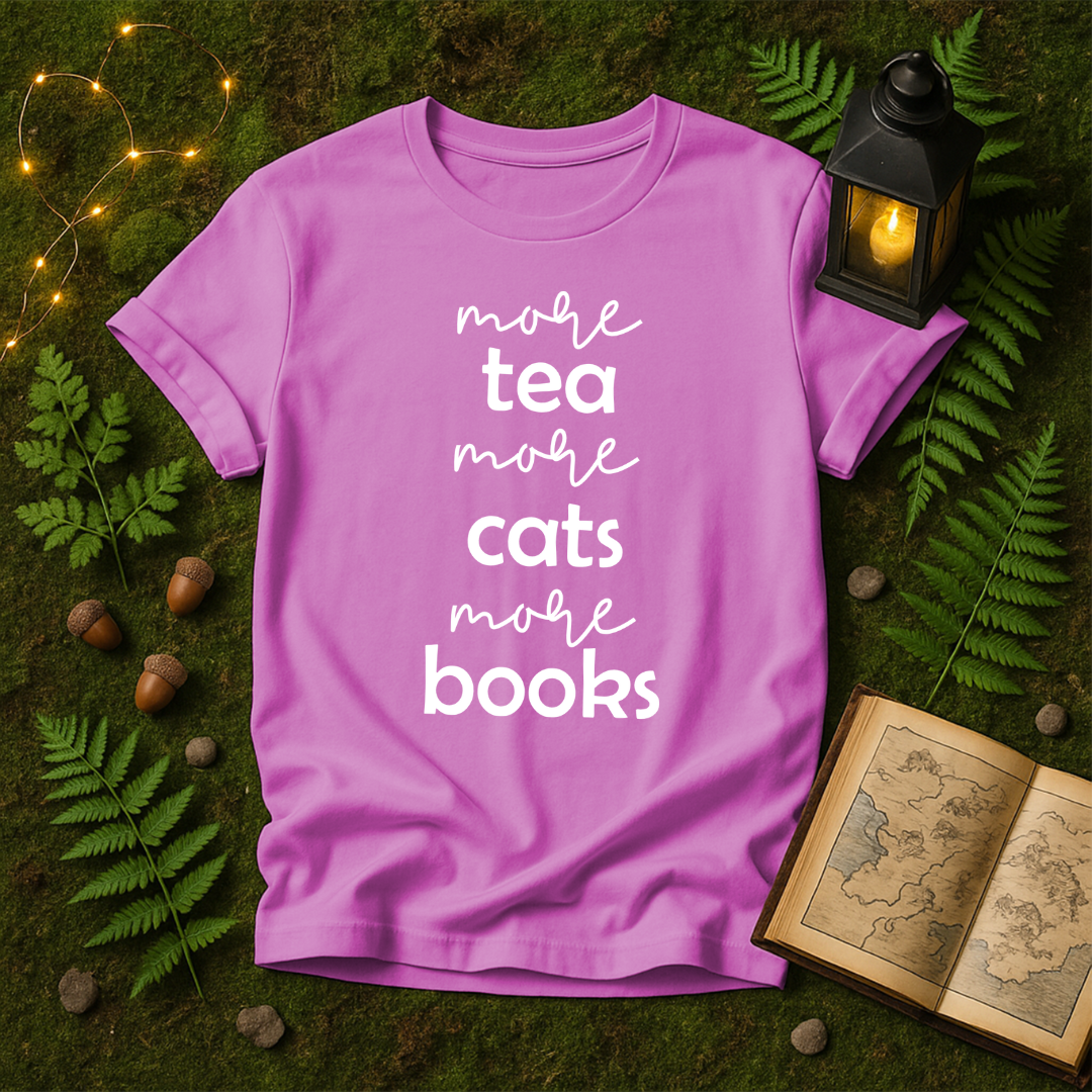DESIGN 72 - MORE TEA MORE CATS MORE BOOKS
