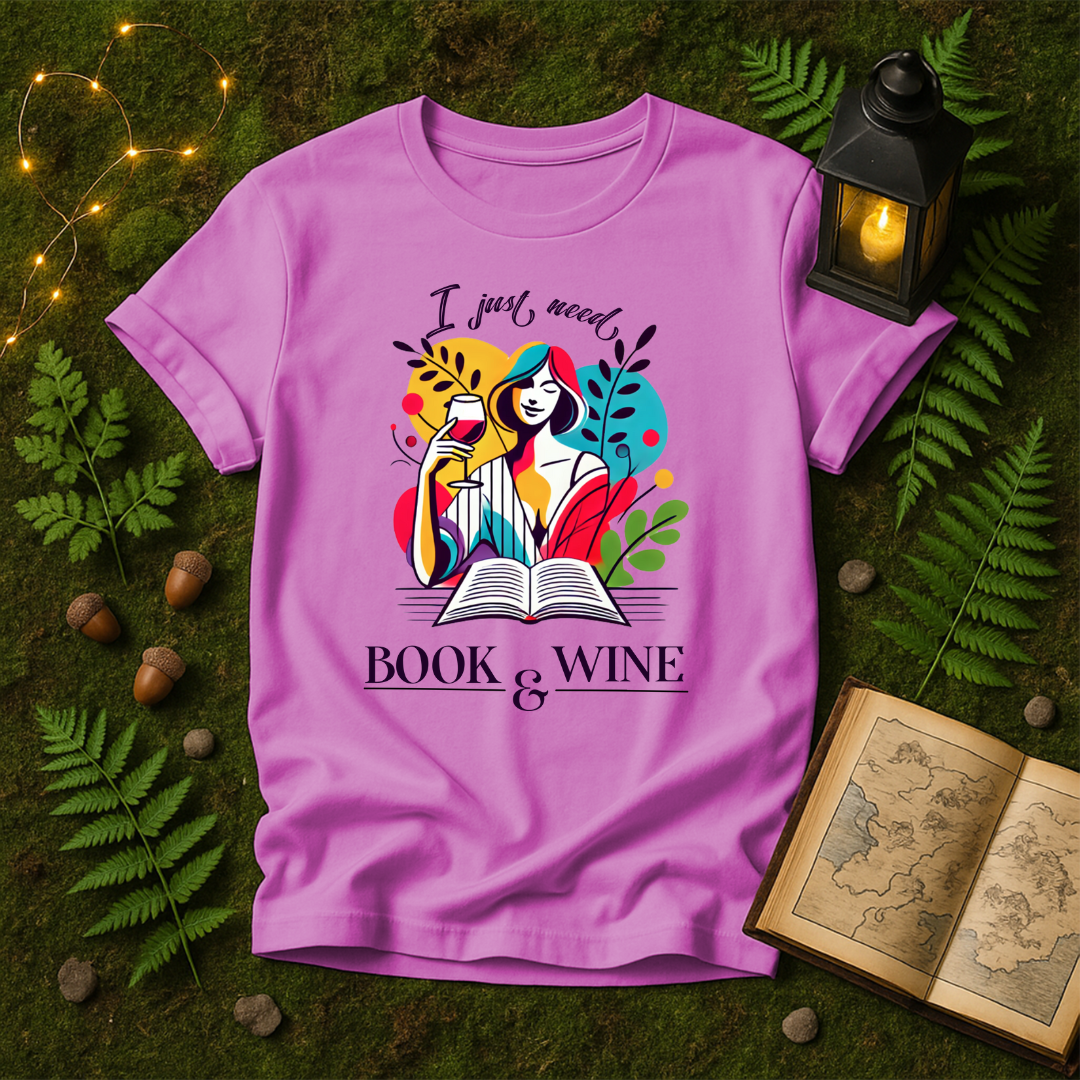 DESIGN 93 - I JUST NEED BOOKS & WINE