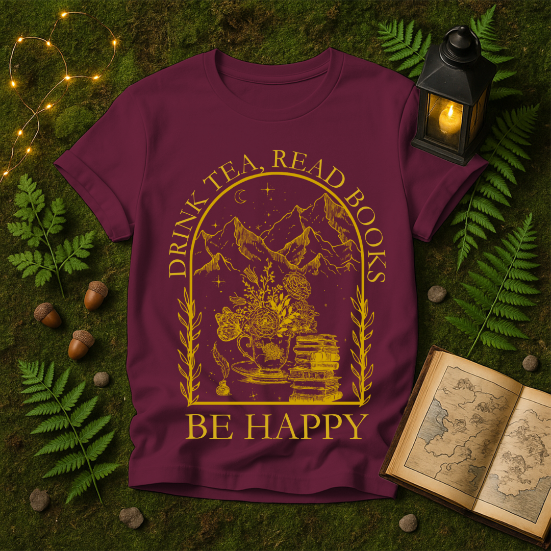 913 - DRINK TEA READ BOOKS BE HAPPY