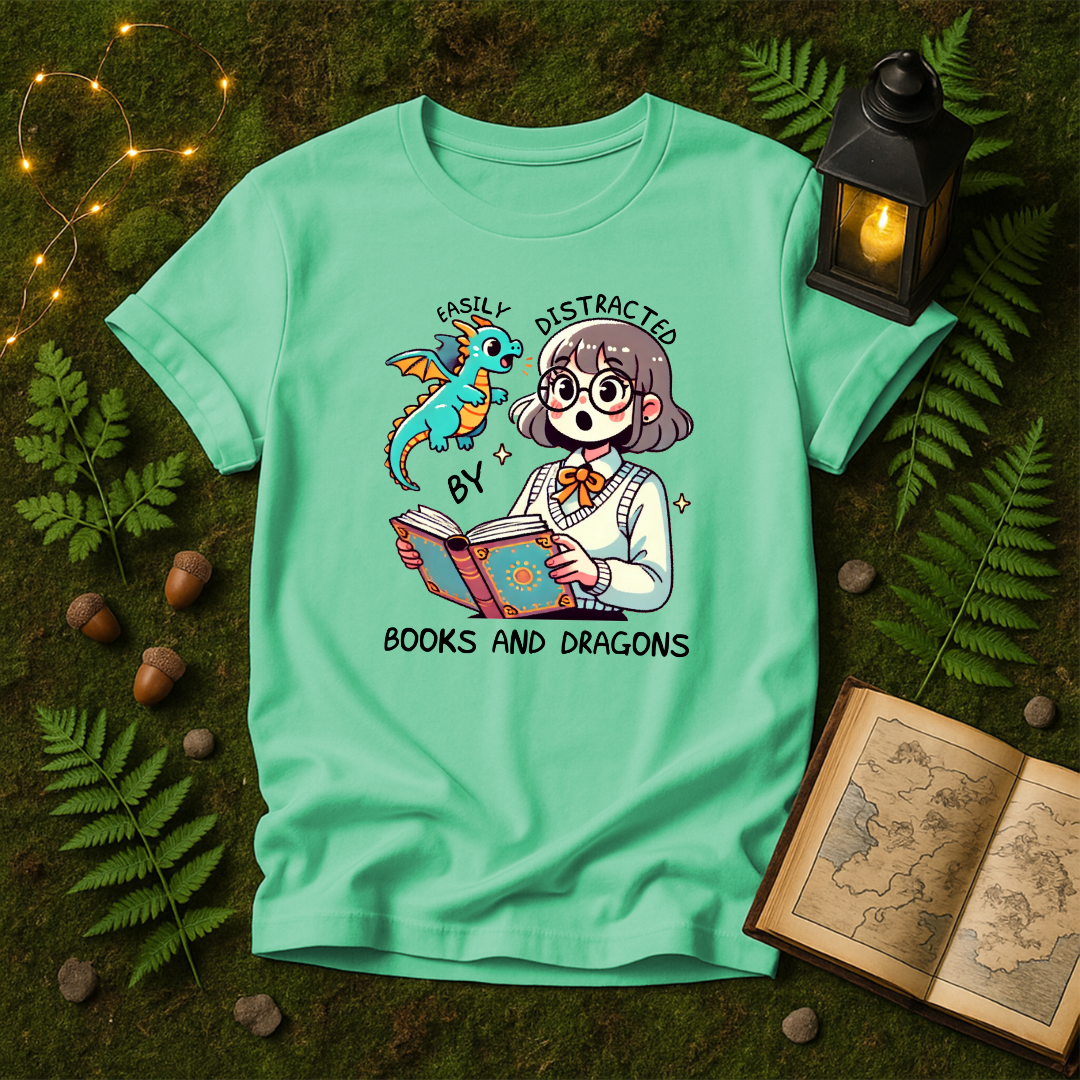 DESIGN 44 - EASILY DISTRACTED BY BOOKS AND DRAGONS