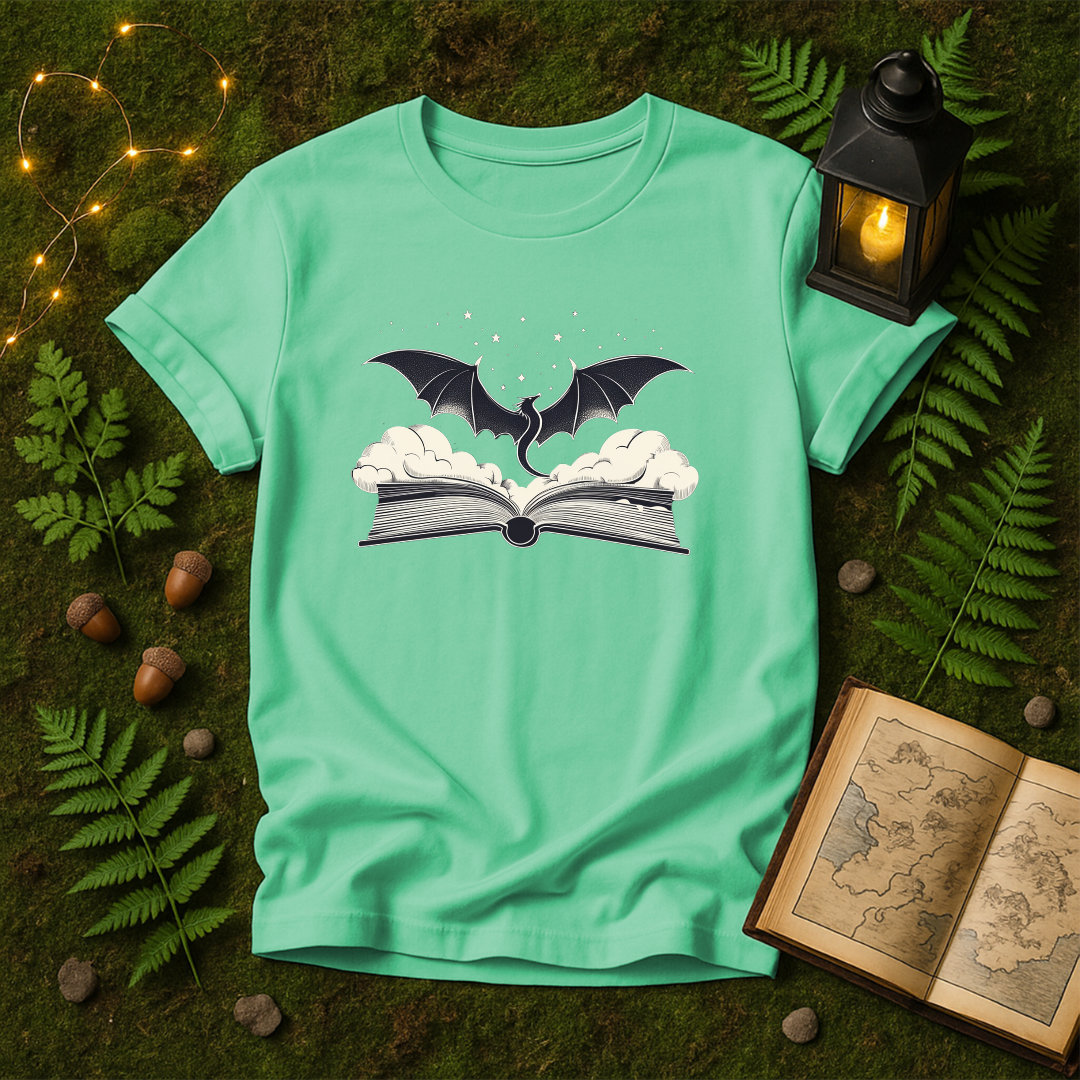 DESIGN 147 - DRAGON EMERGIN FROM A BOOK