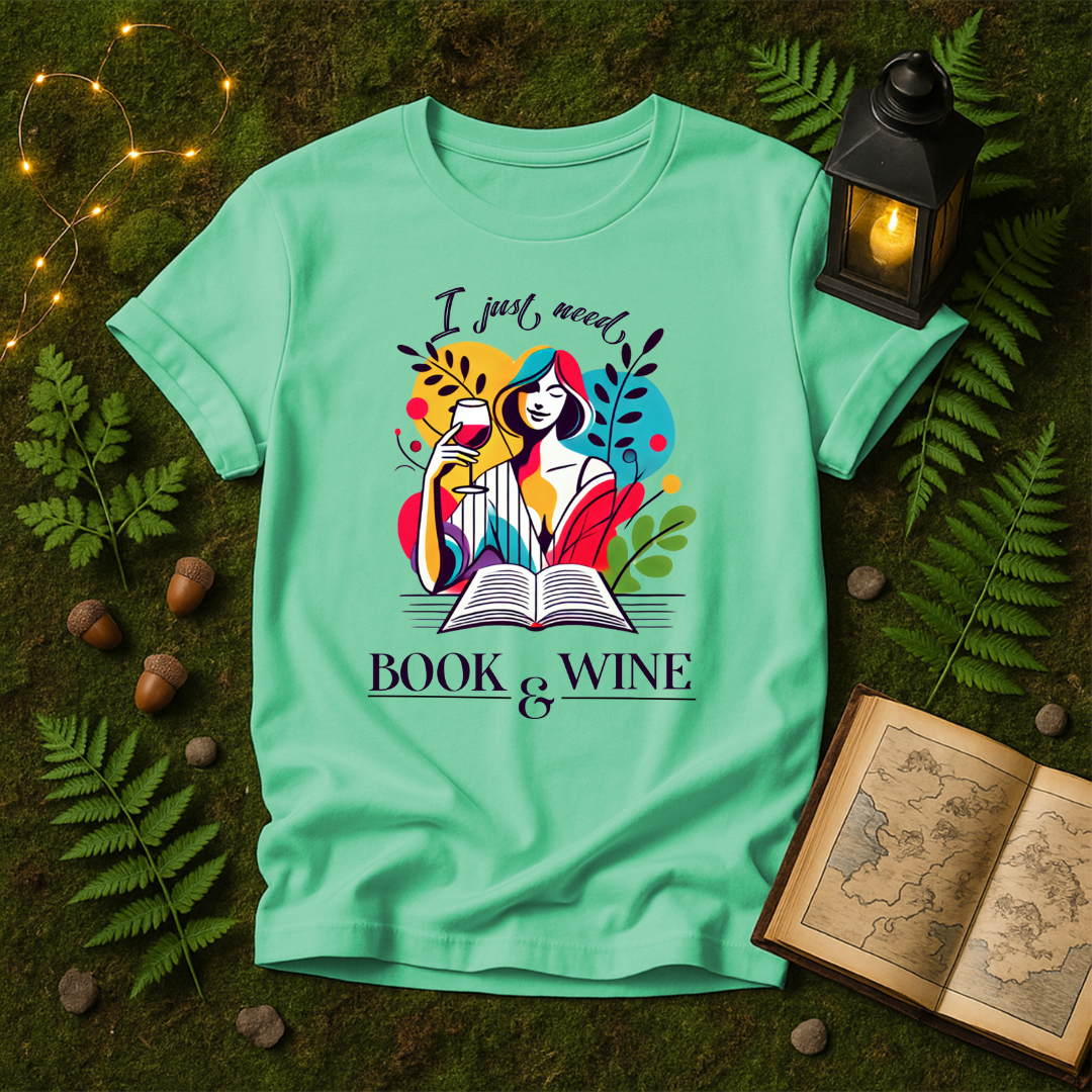 DESIGN 93 - I JUST NEED BOOKS & WINE