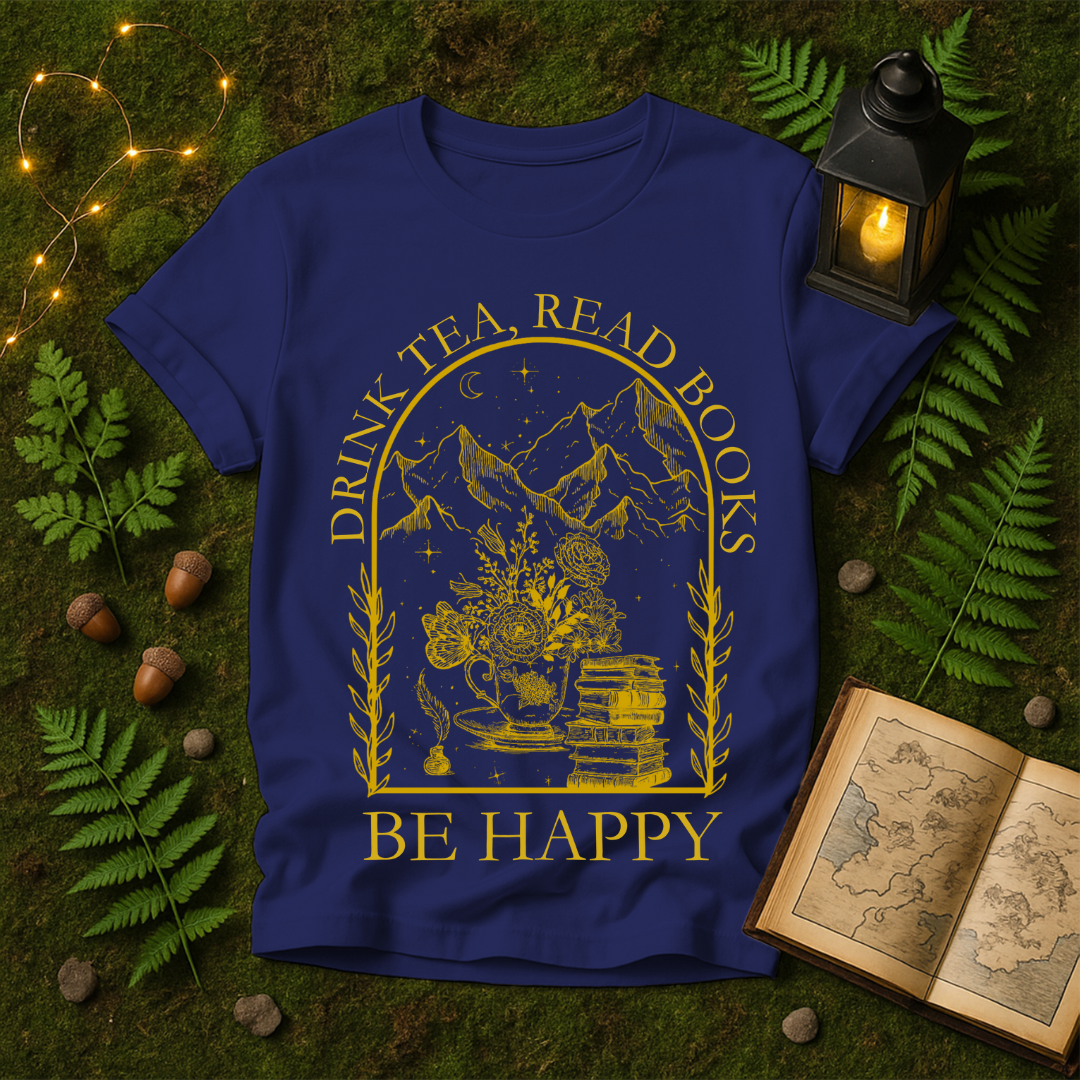 913 - DRINK TEA READ BOOKS BE HAPPY
