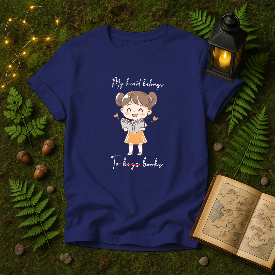 DESIGN 137 - MY HEART BELONGS TO BOOKS