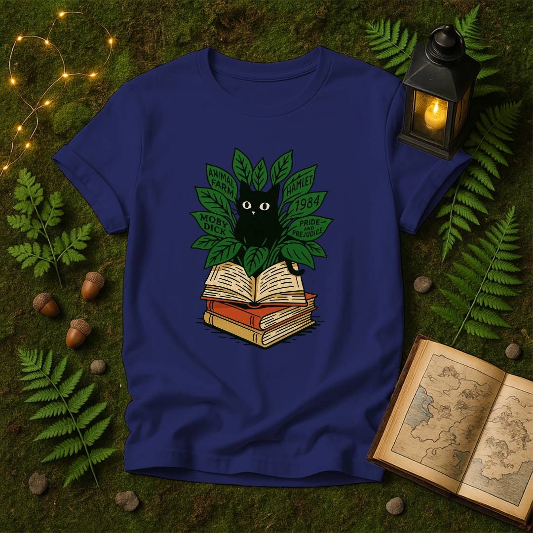 DESIGN 352 - CAT POT AND BOOKS