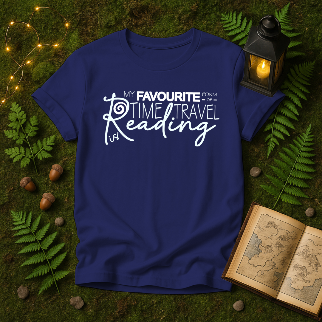 DESIGN 108 - MY FAVOURITE FORM OF TIME TRAVEL IS READING