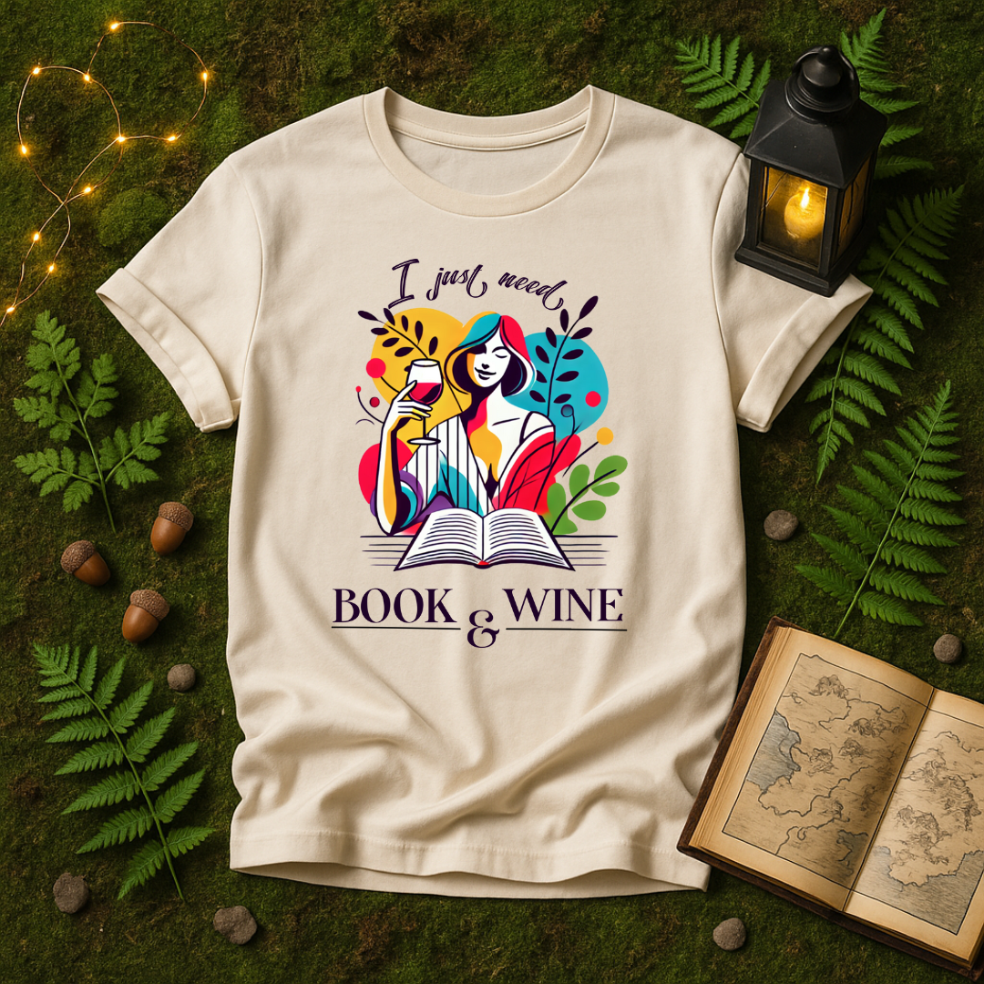 DESIGN 93 - I JUST NEED BOOKS & WINE