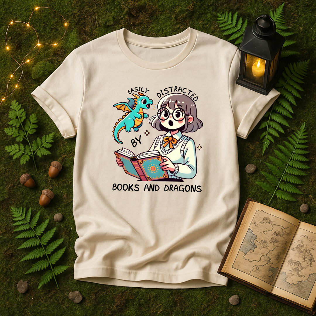 DESIGN 44 - EASILY DISTRACTED BY BOOKS AND DRAGONS