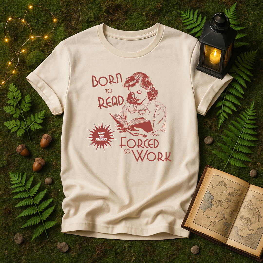 DESIGN 177 - BORN TO READ FORCED TO WORK