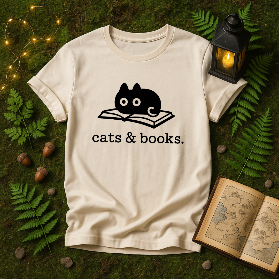 DESIGN 368 - CATS & BOOKS