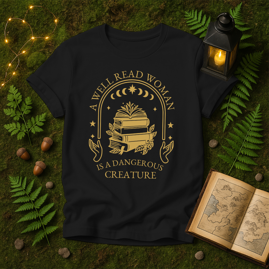 DESIGN 353 - A WELL READ WOMAN IS A DANGEROUS CREATURE