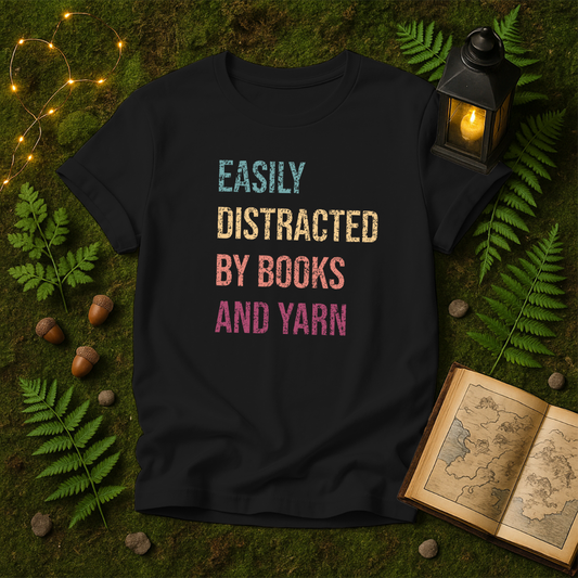 DESIGN 187 - EASILY DISTRACTED BY BOOKS AND YARN