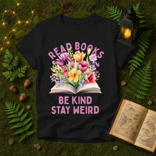 1086 - READ BOOKS BE KIND STAY WEIRD