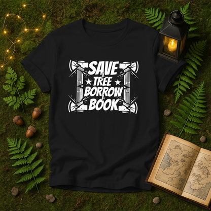 DESIGN 76 - SAVE A TREE BORROW A BOOK