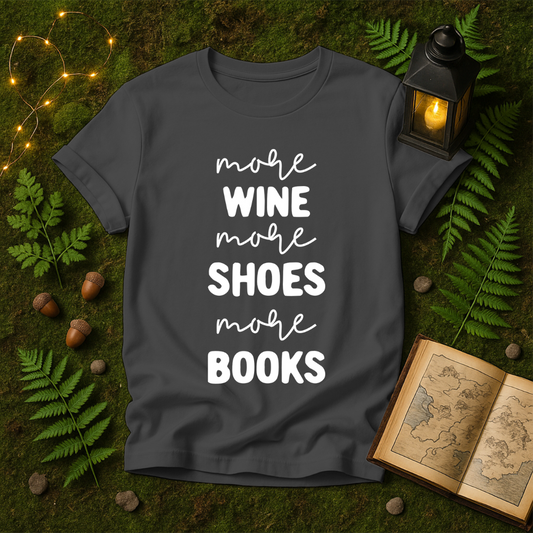 627 - WINE SHOES BOOKS