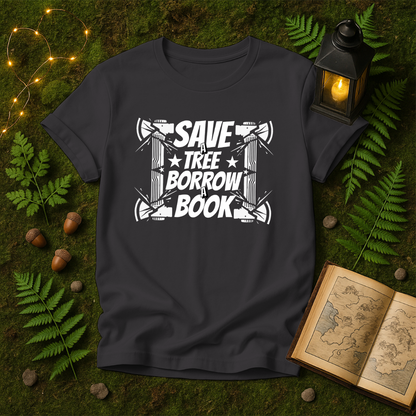 DESIGN 76 - SAVE A TREE BORROW A BOOK