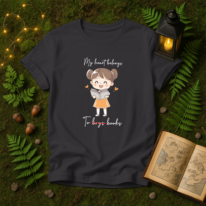 DESIGN 137 - MY HEART BELONGS TO BOOKS