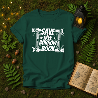 DESIGN 76 - SAVE A TREE BORROW A BOOK