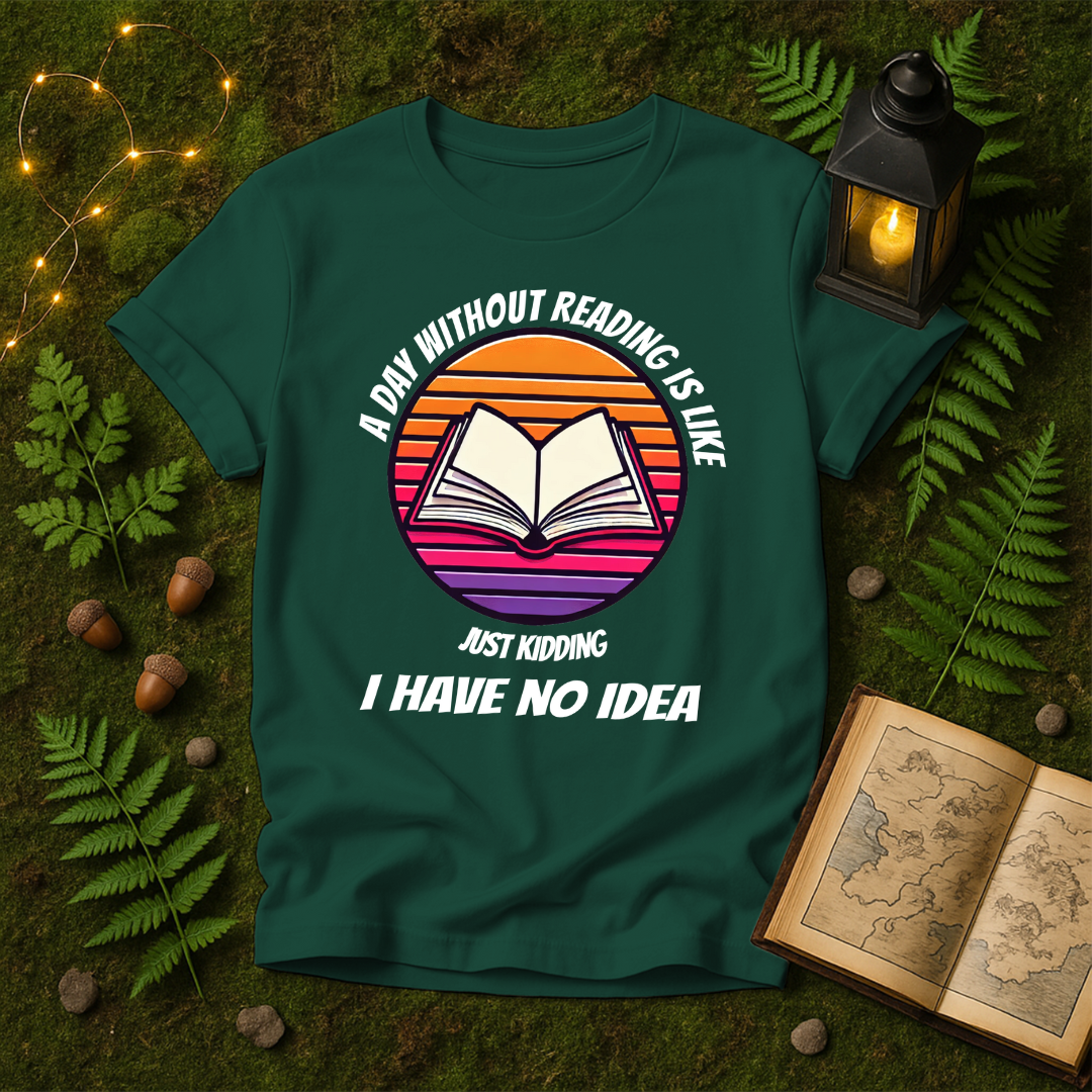 DESIGN 16 -  A DAY WITHOUT READING IS LIKE JUST KIDDING I HAVE NO IDEA