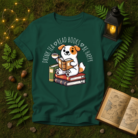 DESIGN 13 -  DRINK TEA READ BOOKS BE HAPPY