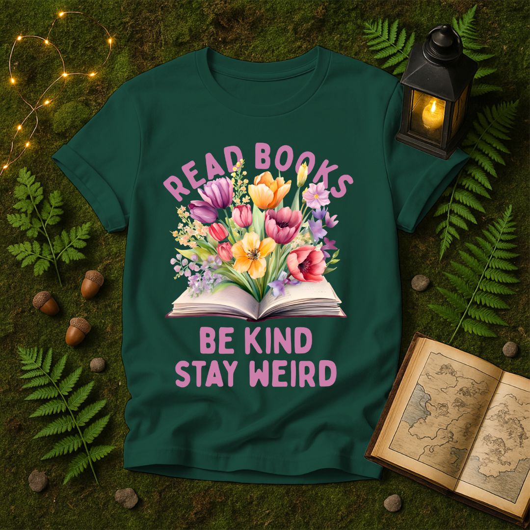 1086 - READ BOOKS BE KIND STAY WEIRD