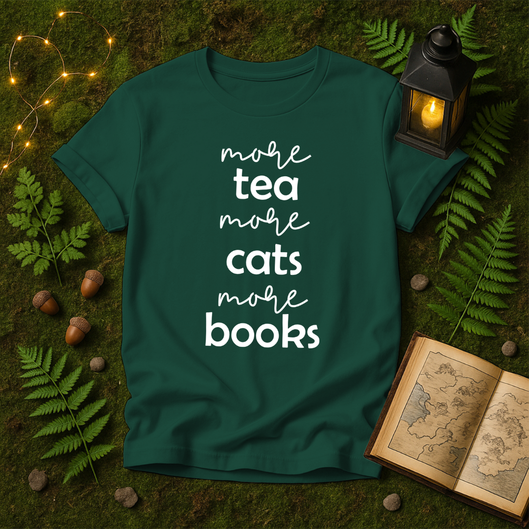 DESIGN 72 - MORE TEA MORE CATS MORE BOOKS