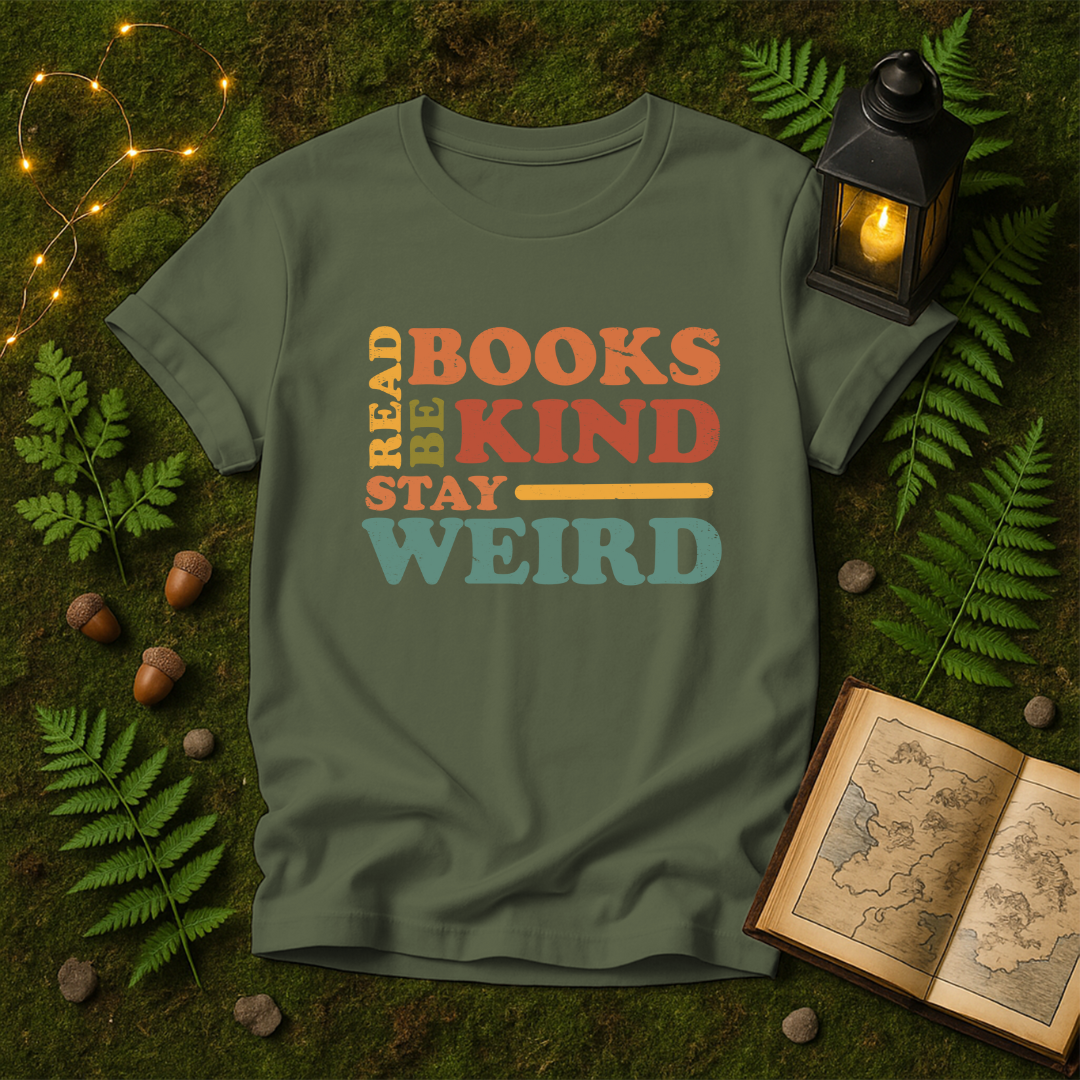 DESIGN 304 - READ BOOKS BE KIND STAY WEIRD