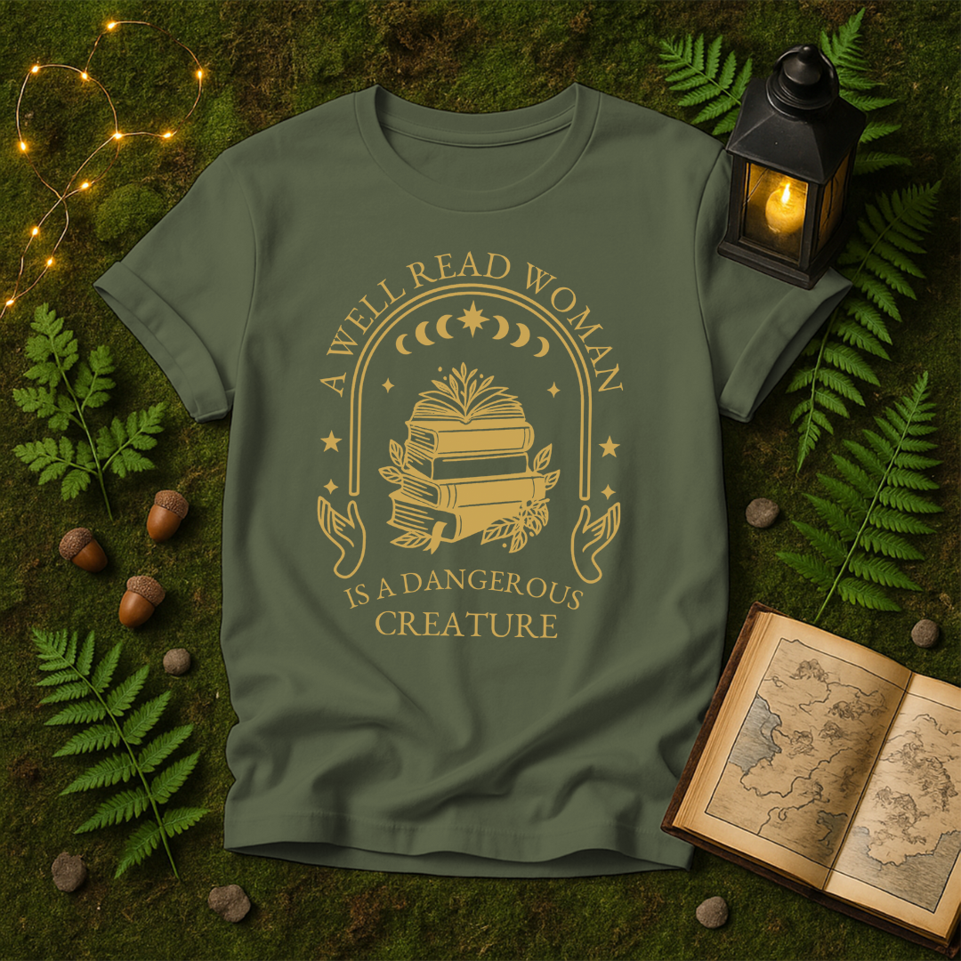 DESIGN 353 - A WELL READ WOMAN IS A DANGEROUS CREATURE