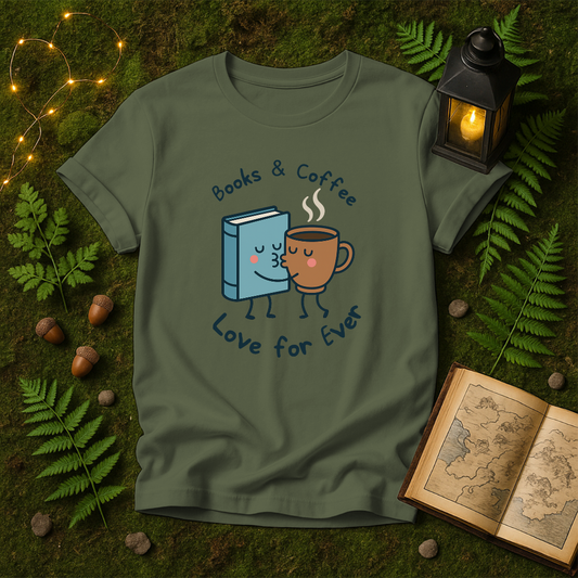 DESIGN 344 - BOOKS AND COFFEE LOVE FOR EVER