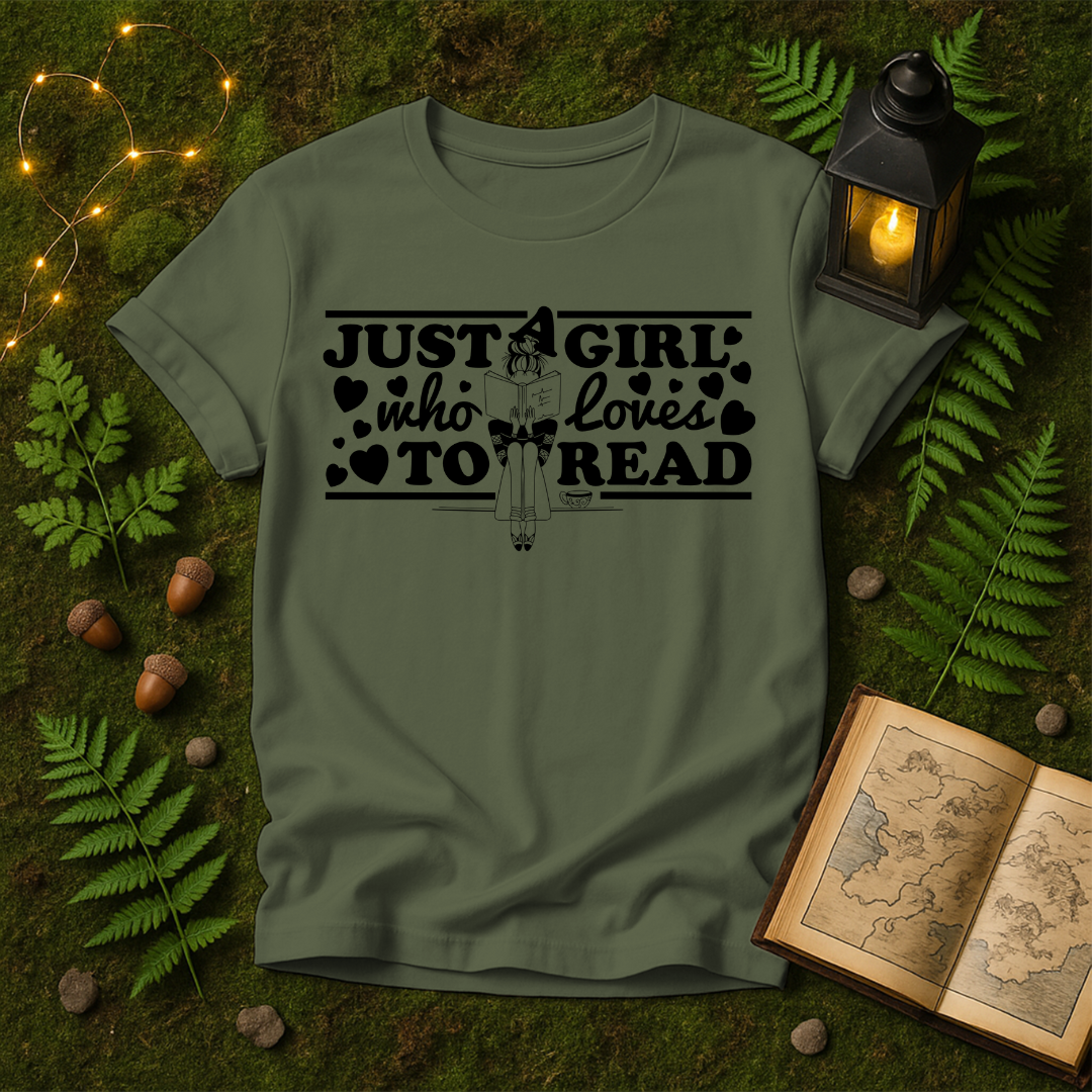 834 - JUST A GIRL WHO LOVES BOOKS
