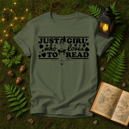 834 - JUST A GIRL WHO LOVES BOOKS