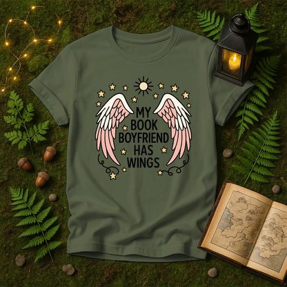 DESIGN 445 -  MY BOOK BOYFRIEND HAS WINGS