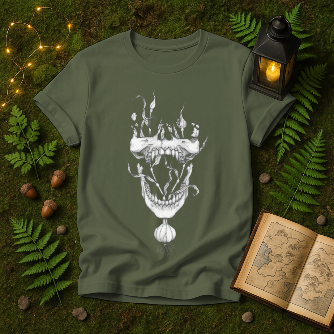 1120 - FLORAL DRACULA SKULL