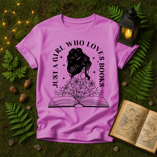 655 - JUST A GIRL WHO LOVES BOOKS