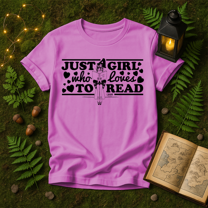834 - JUST A GIRL WHO LOVES BOOKS
