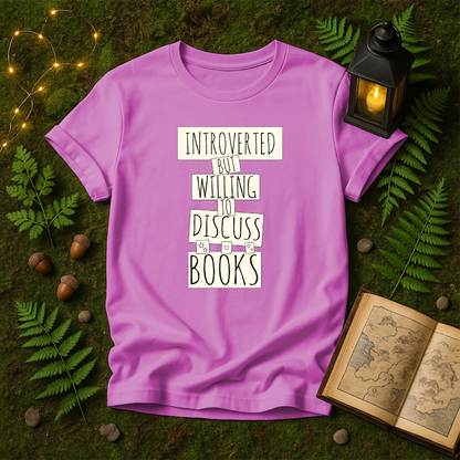 DESIGN 33 - INTROVERTED BUT WILLING TO DISCUSS BOOKS
