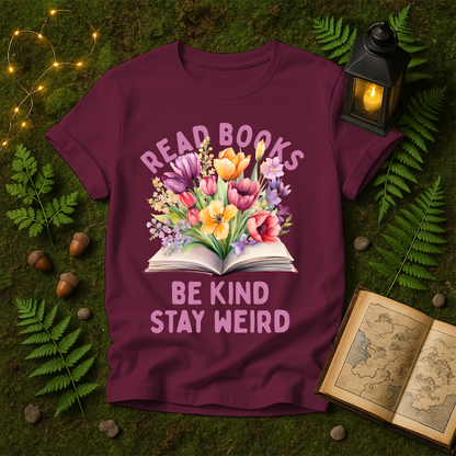1086 - READ BOOKS BE KIND STAY WEIRD