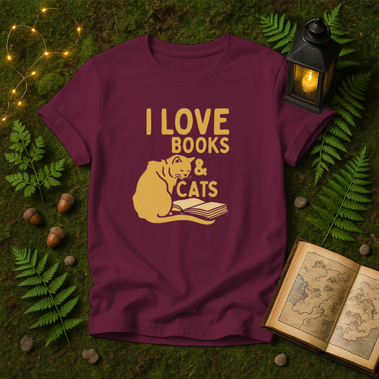 DESIGN 584 - I LOVE BOOKS AND CATS